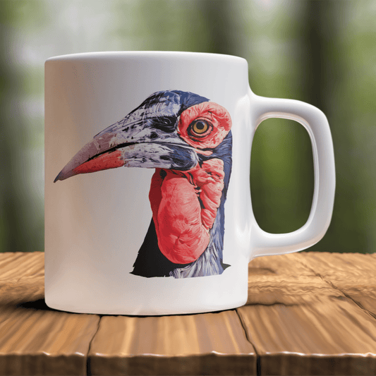 African Hornbill White Ceramic 11oz Mug - HD Printing