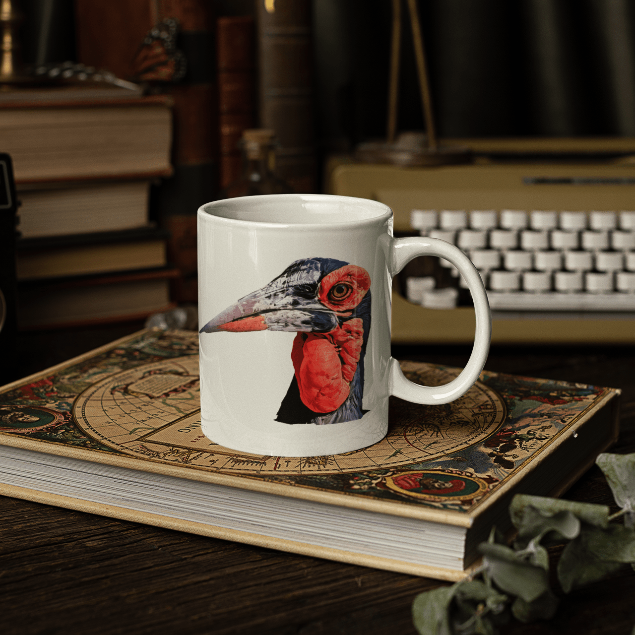 African Hornbill White Ceramic 11oz Mug - HD Printing
