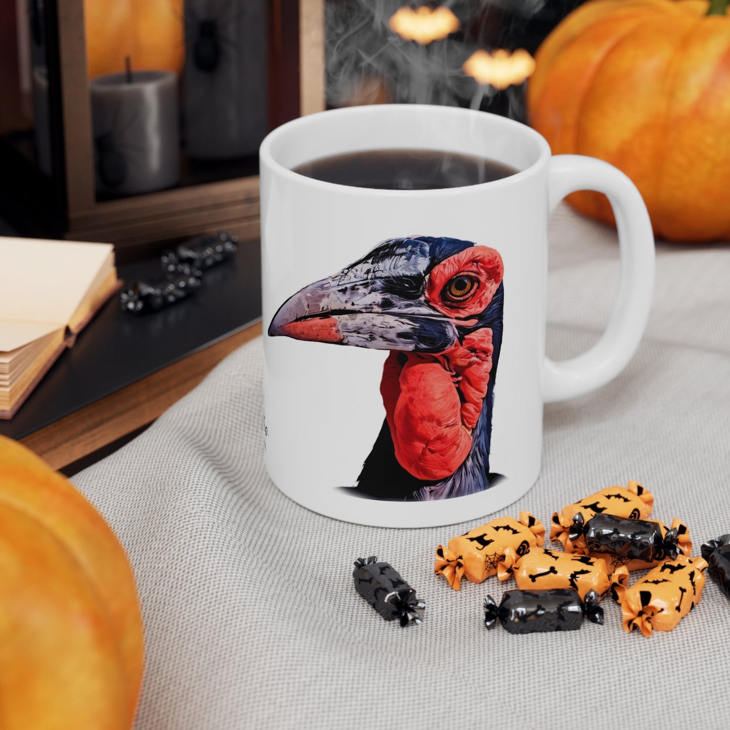 African Hornbill White Ceramic 11oz Mug - HD Printing