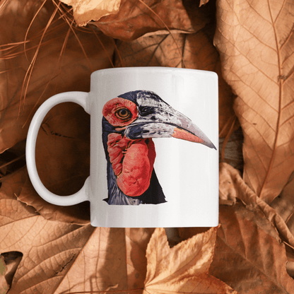 African Hornbill White Ceramic 11oz Mug - HD Printing