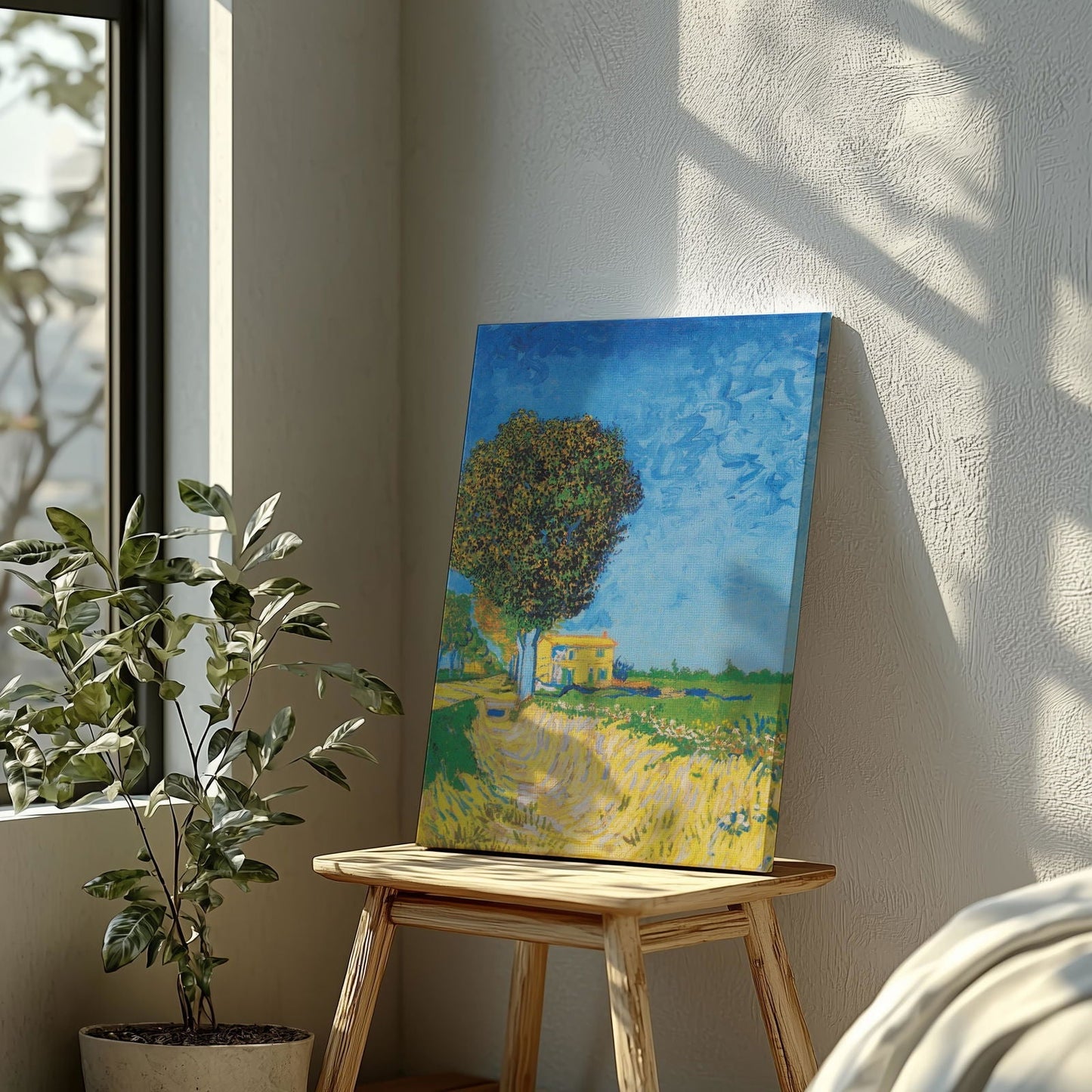 "Avenue at Arles with Houses" Canvas Print - HD Printing