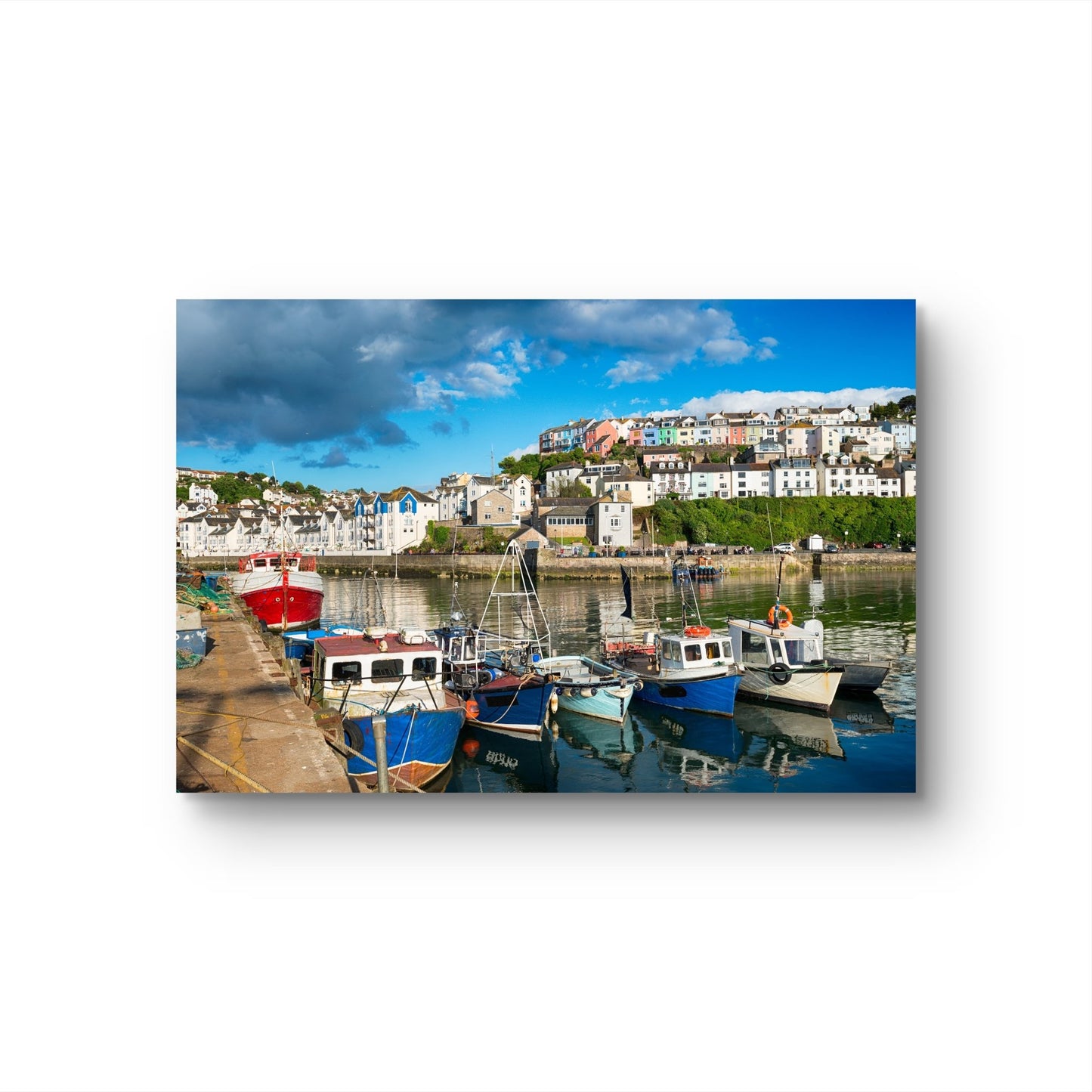 Brixham Harbour Canvas Print - HD Printing
