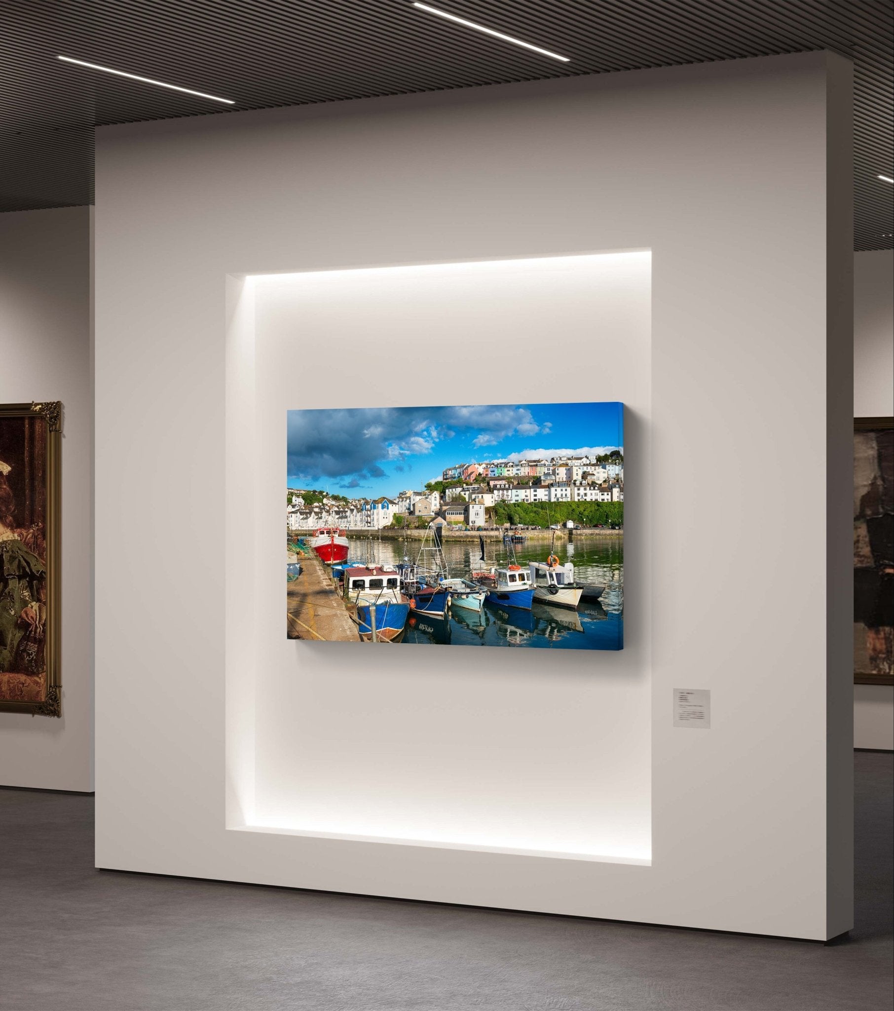 Brixham Harbour Canvas Print - HD Printing