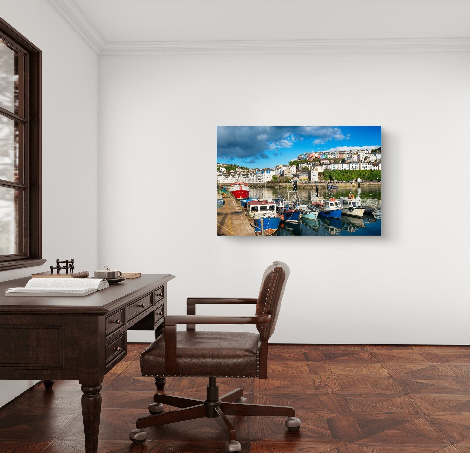 Brixham Harbour Canvas Print - HD Printing