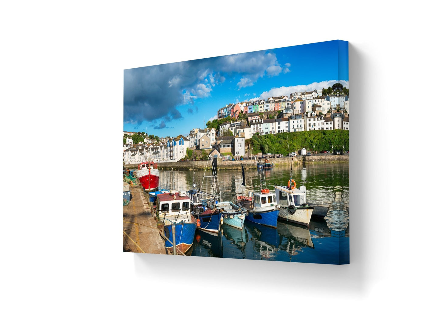 Brixham Harbour Canvas Print - HD Printing