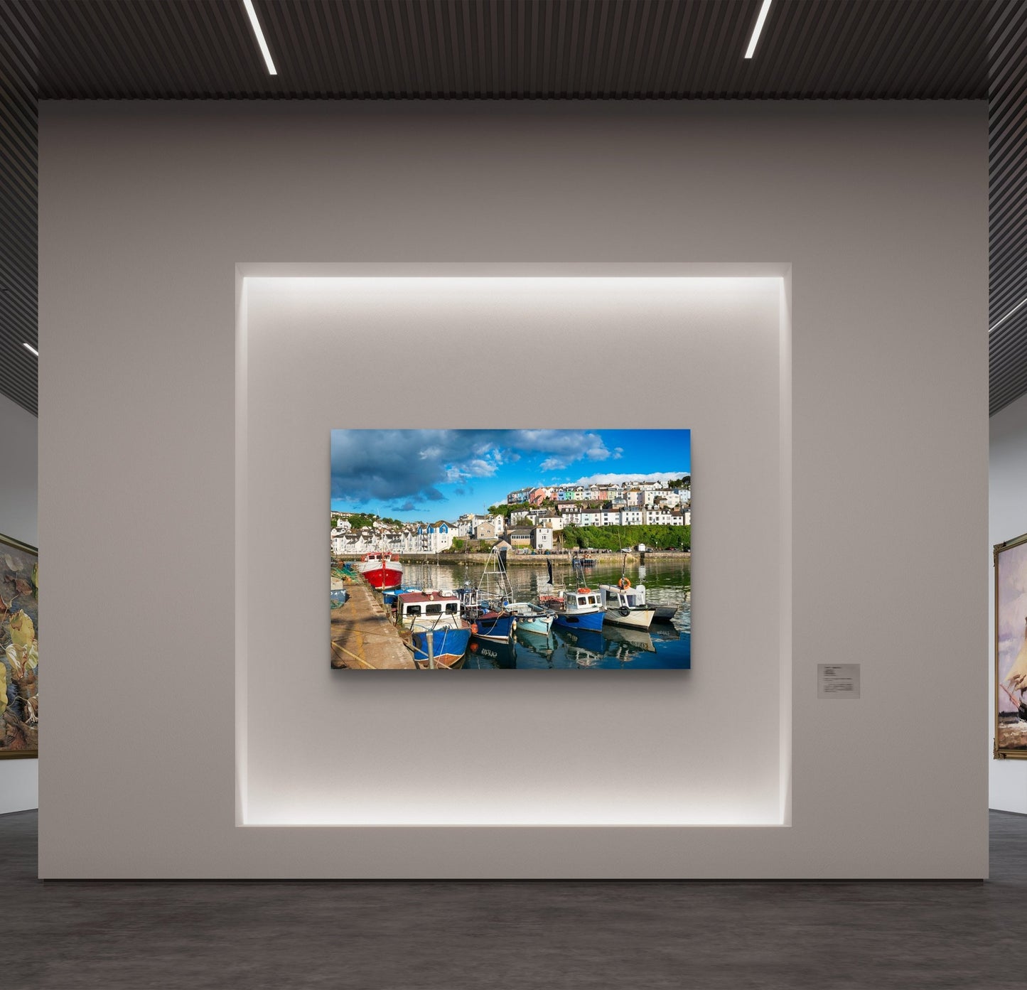 Brixham Harbour Canvas Print - HD Printing