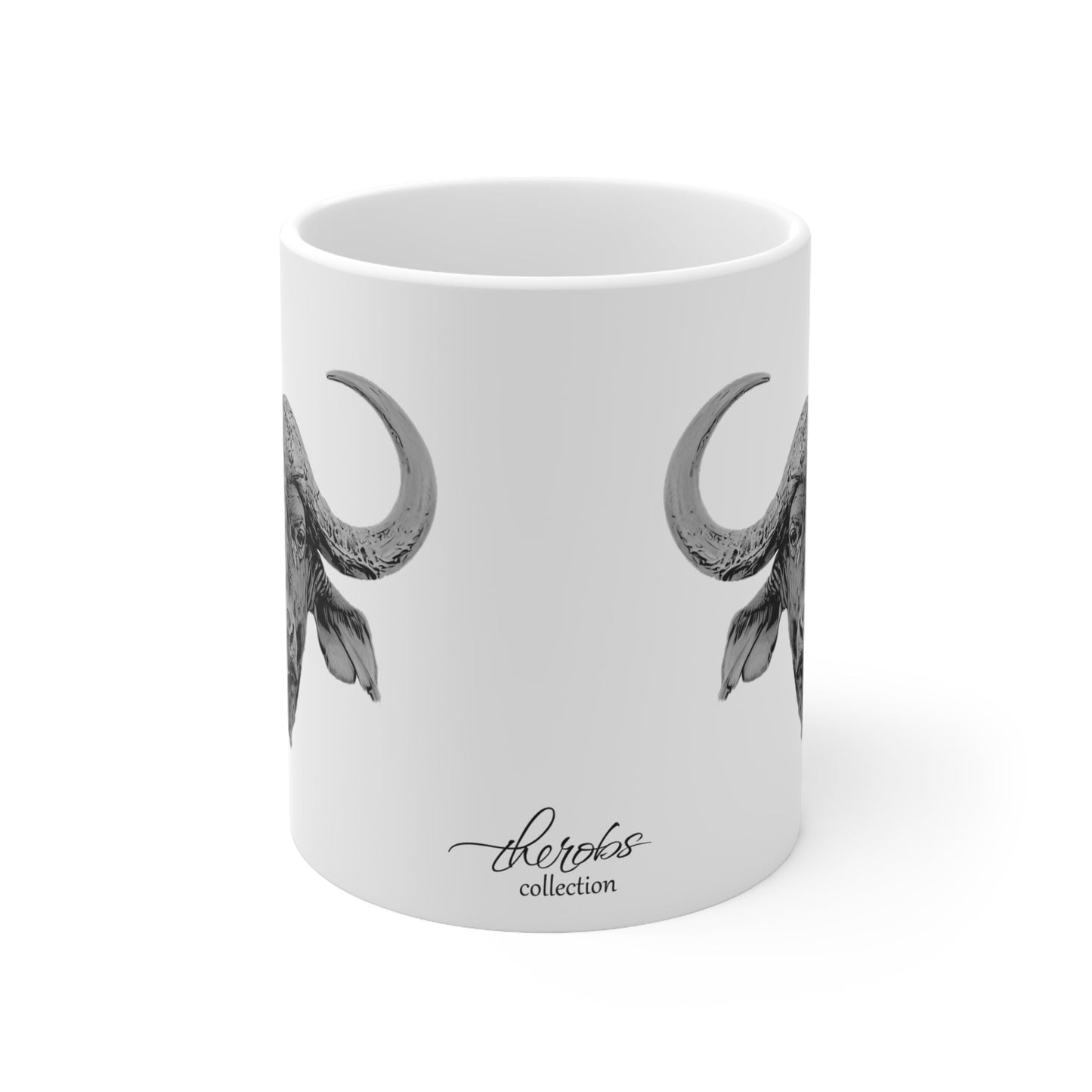 B&W Buffalo White Ceramic 11oz Mug - HD Printing