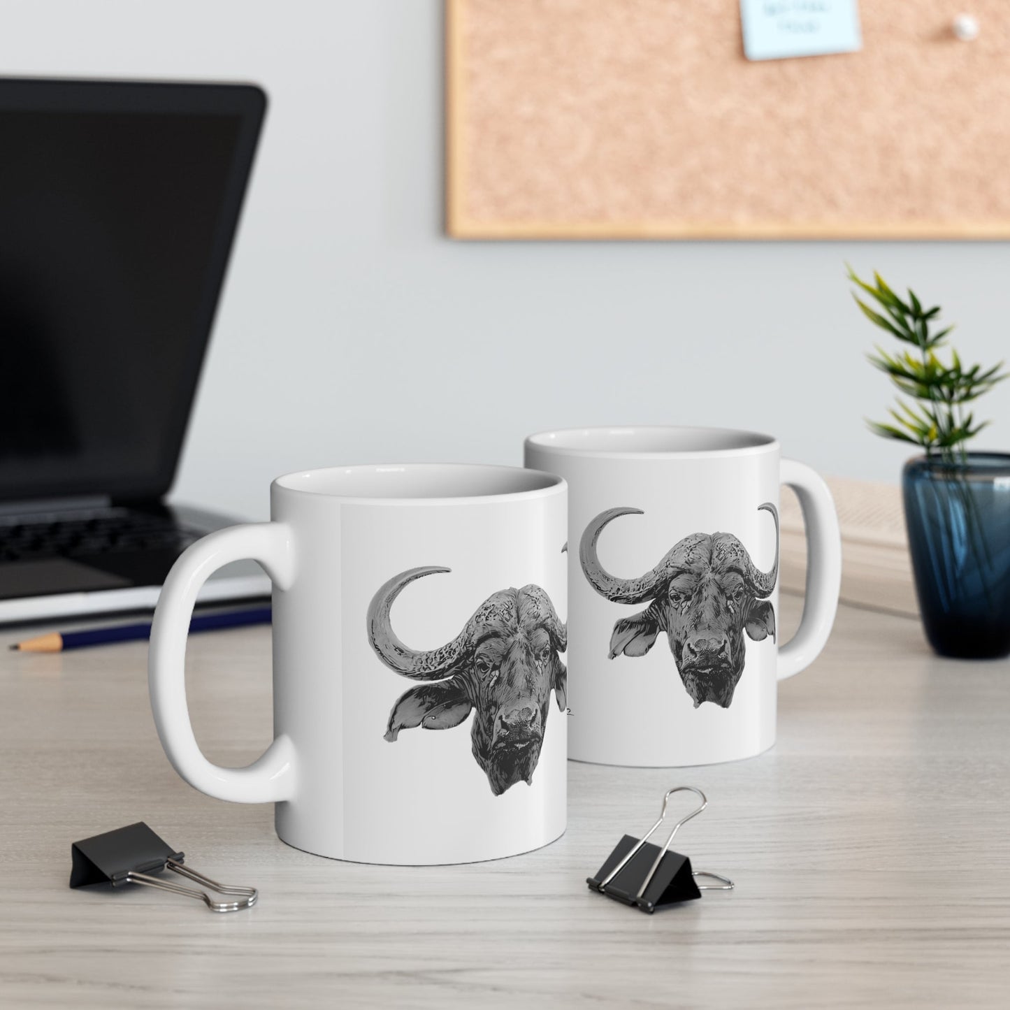 B&W Buffalo White Ceramic 11oz Mug - HD Printing