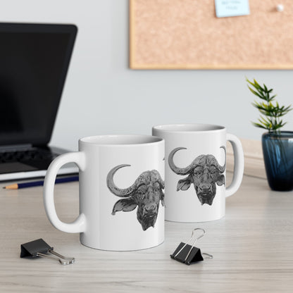 B&W Buffalo White Ceramic 11oz Mug - HD Printing