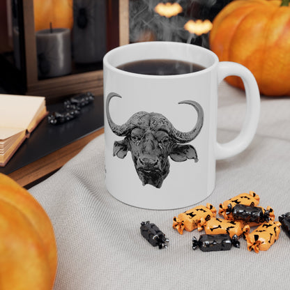 B&W Buffalo White Ceramic 11oz Mug - HD Printing