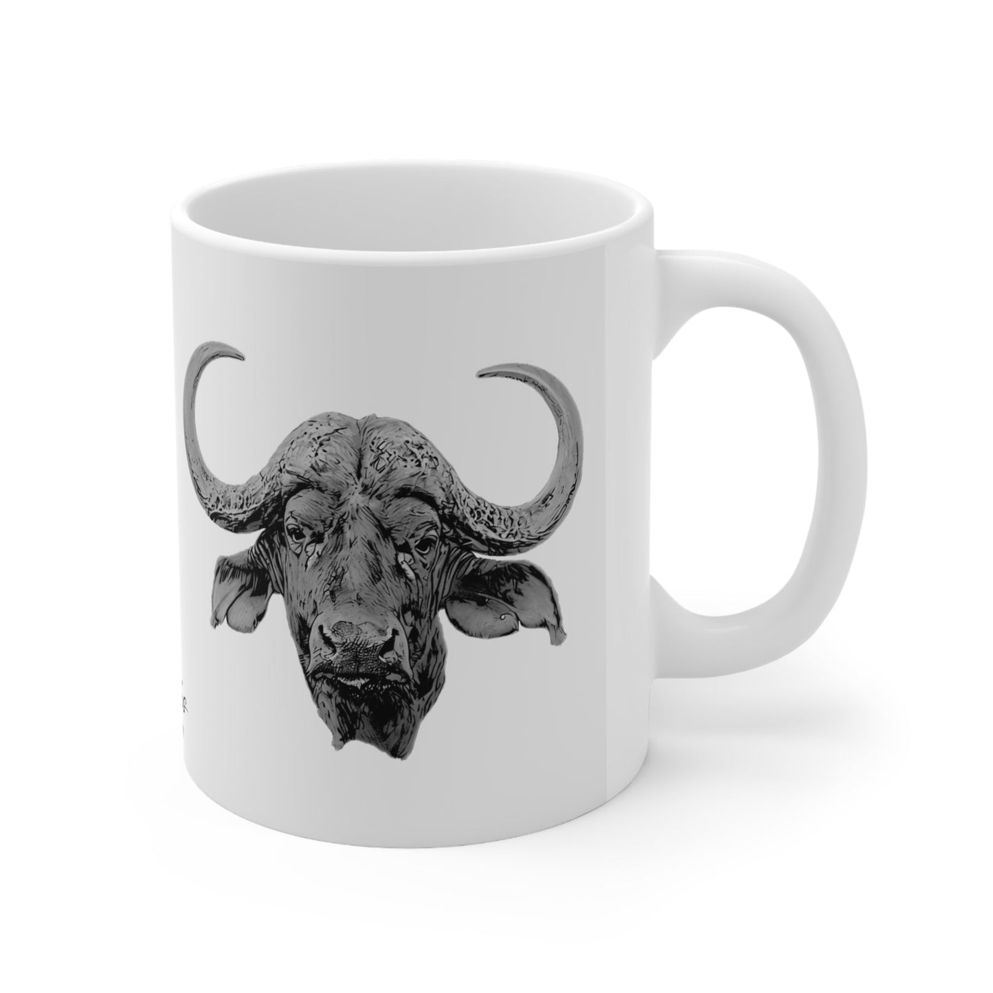 B&W Buffalo White Ceramic 11oz Mug - HD Printing