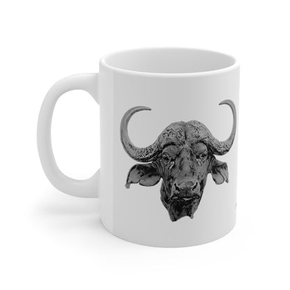 B&W Buffalo White Ceramic 11oz Mug - HD Printing