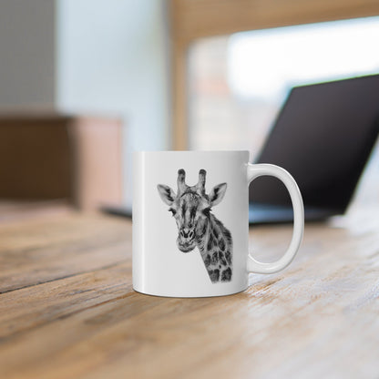 B&W Giraffe Mug - HD Printing