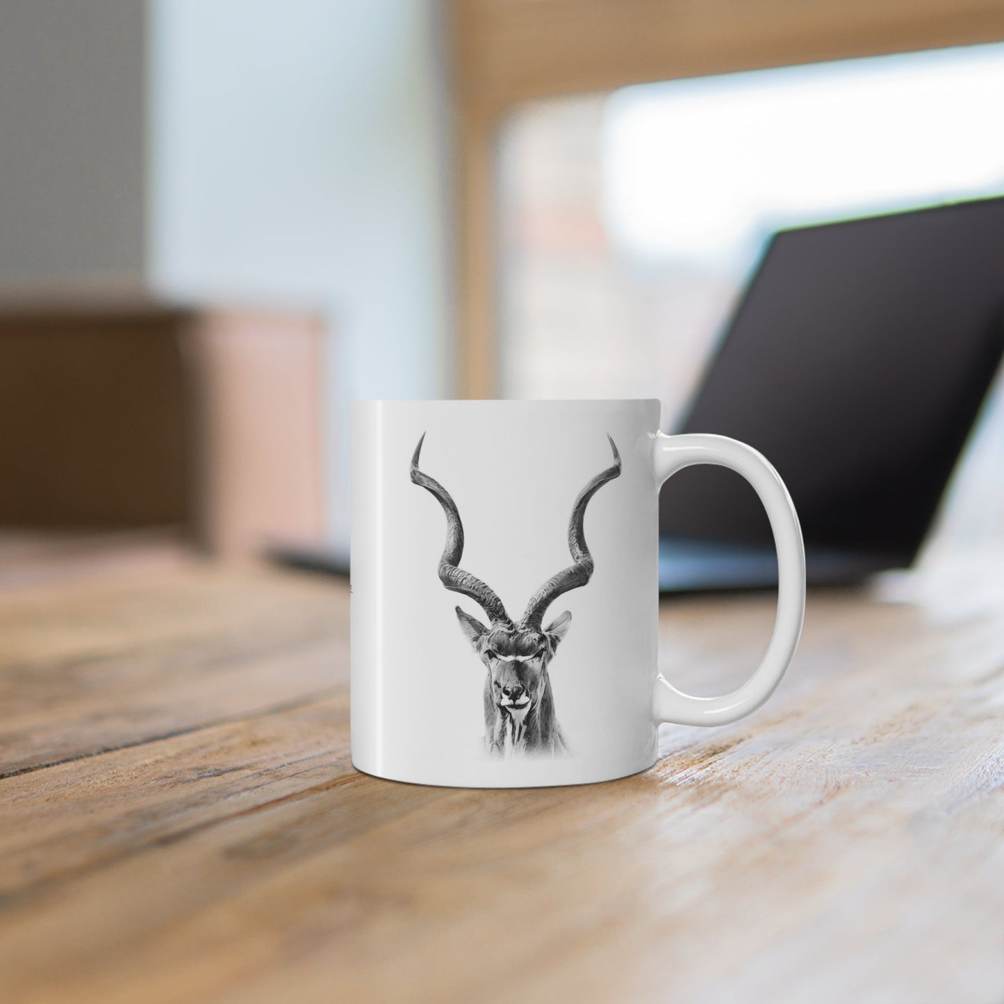 B&W Kudu Mug - HD Printing