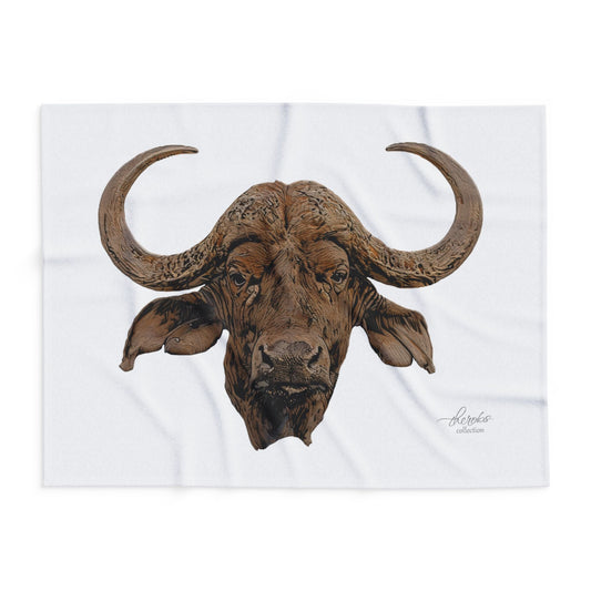 Cape Buffalo Cosy Arctic Fleece Blanket - HD Printing
