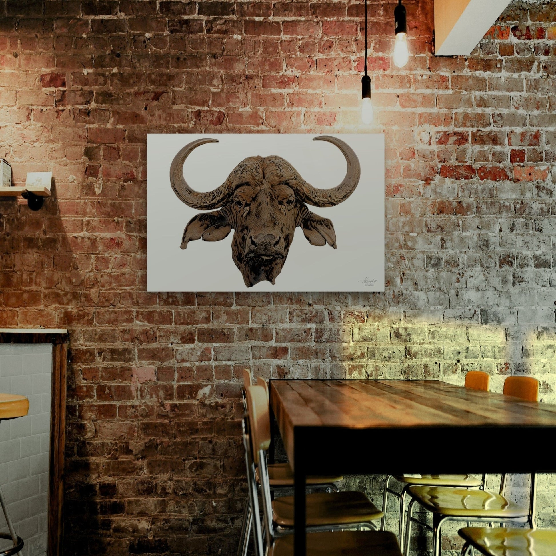 Cape Buffalo Fine Art Giclée Matte Poster - HD Printing