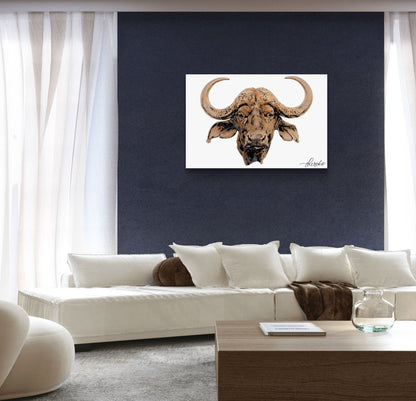 Cape Buffalo Fine Art Poster - HD Printing