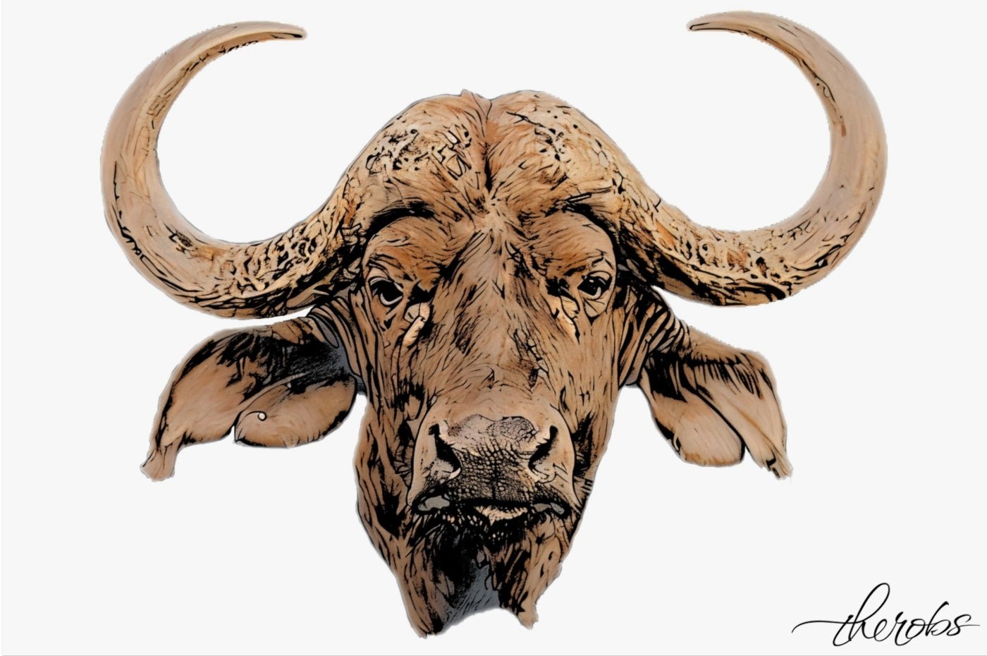 Cape Buffalo Fine Art Poster - HD Printing