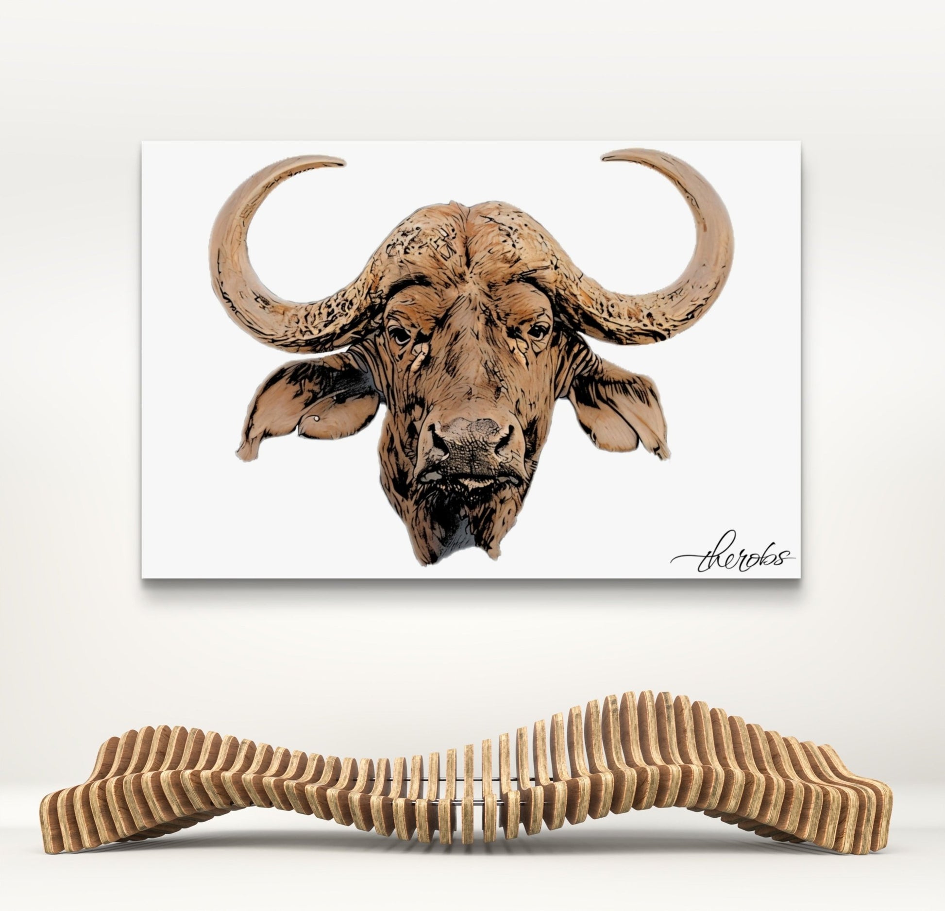 Cape Buffalo Fine Art Poster - HD Printing