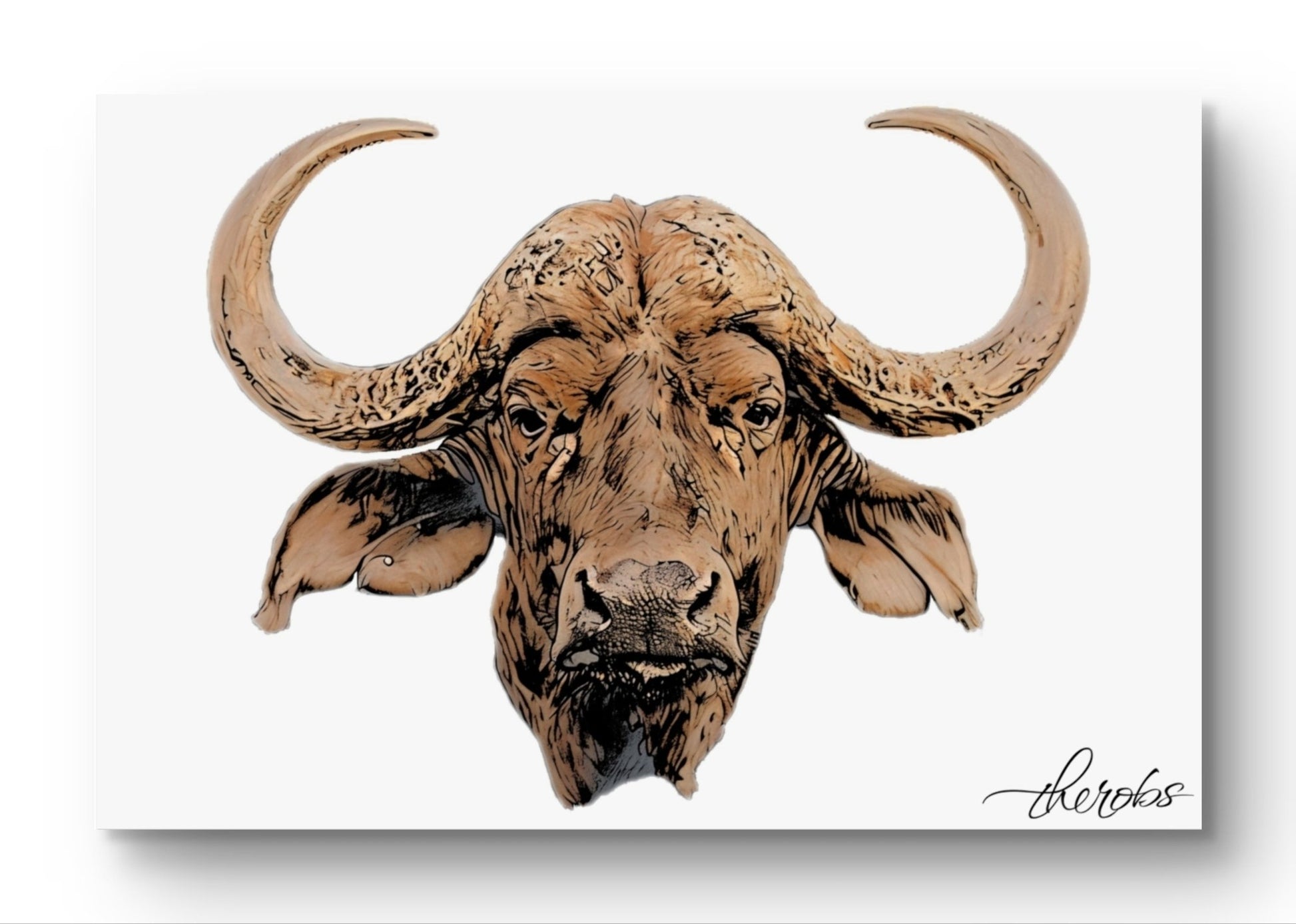 Cape Buffalo Fine Art Poster - HD Printing