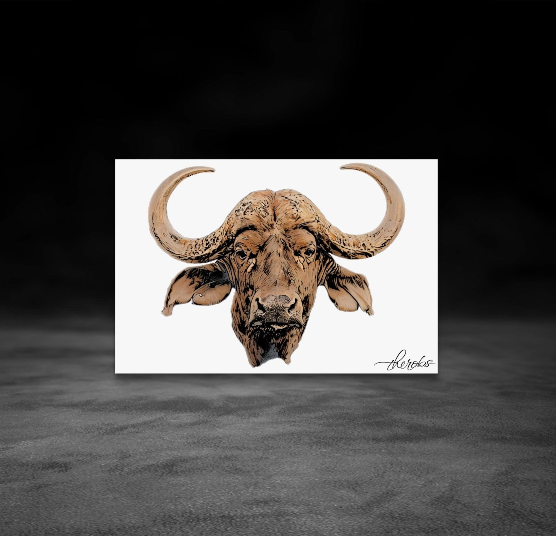 Cape Buffalo Fine Art Poster - HD Printing