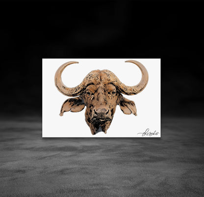 Cape Buffalo Fine Art Poster - HD Printing