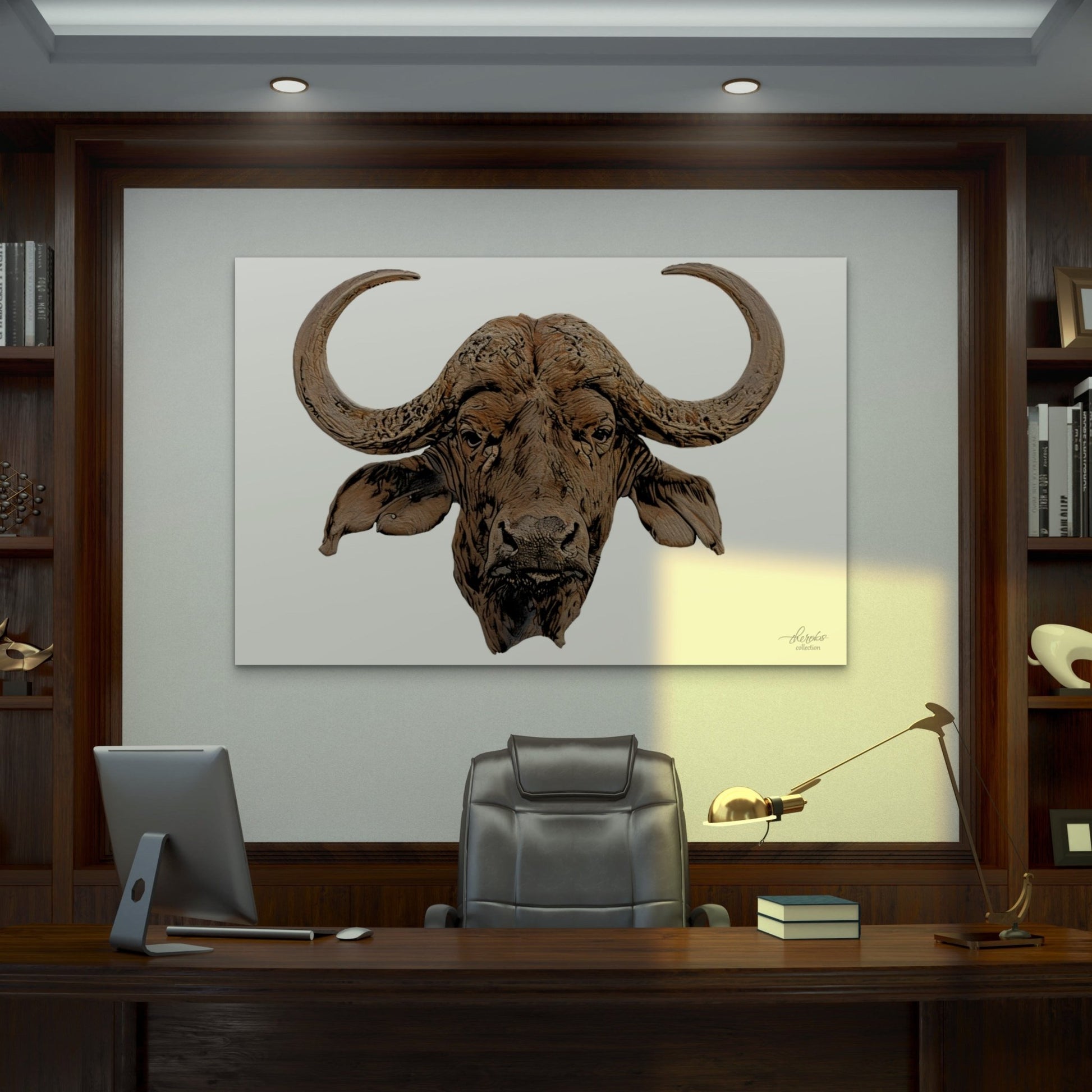 Cape Buffalo Indoor & Outdoor HD Silk Poster - HD Printing