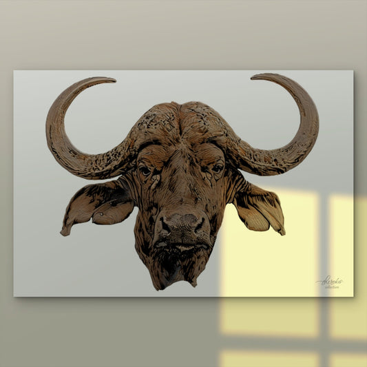 Cape Buffalo Indoor & Outdoor HD Silk Poster - HD Printing
