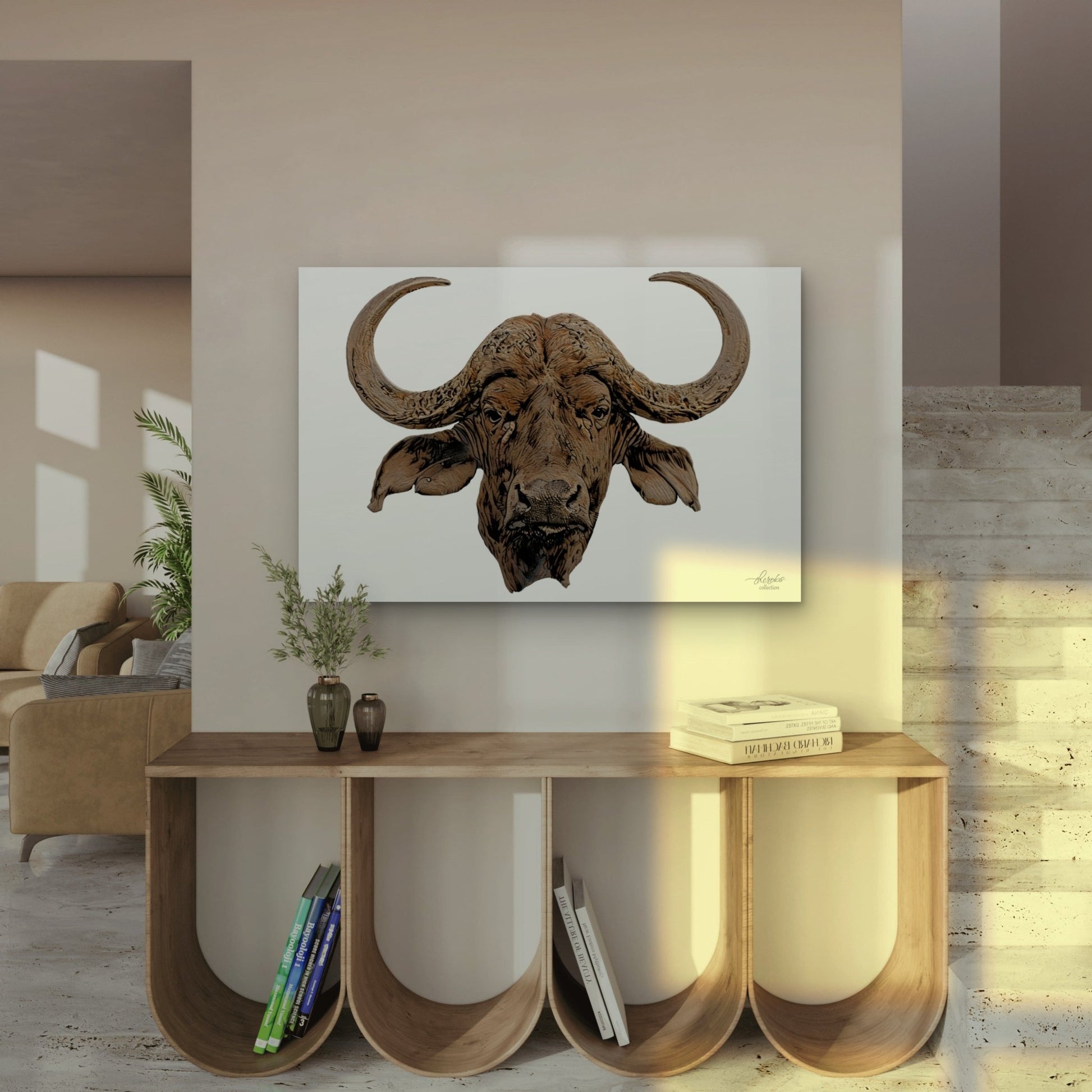 Cape Buffalo Indoor & Outdoor HD Silk Poster - HD Printing