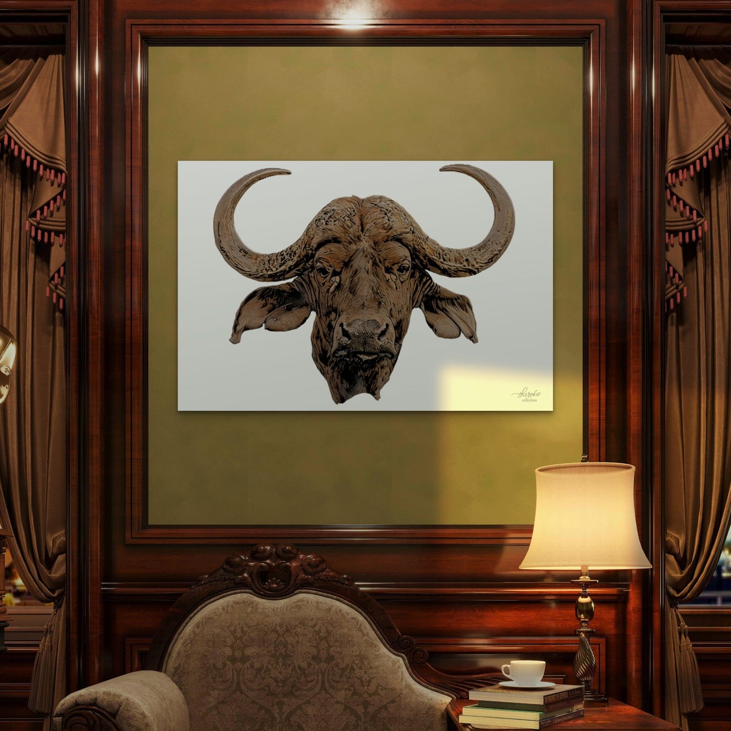 Cape Buffalo Indoor & Outdoor HD Silk Poster - HD Printing