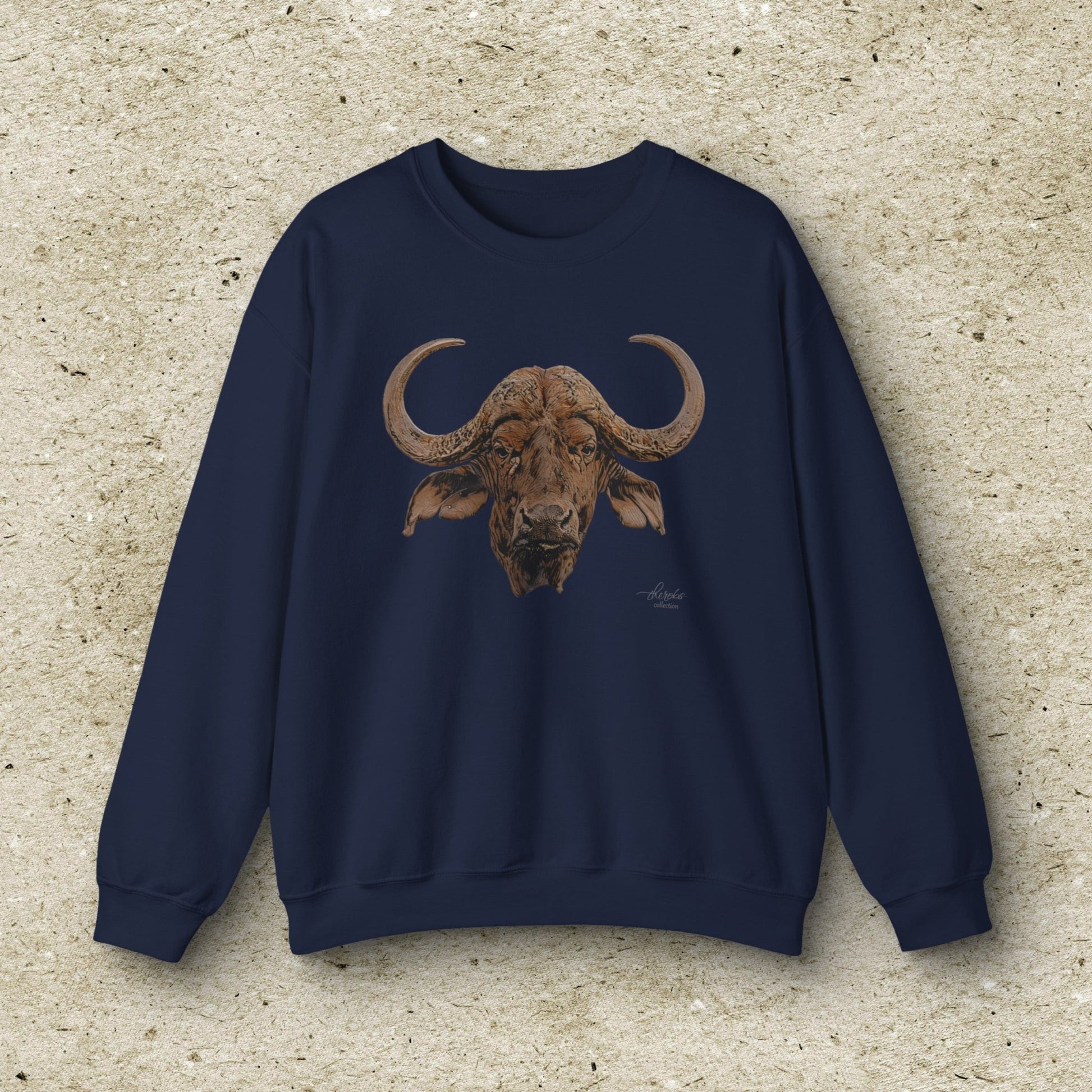 Cape Buffalo Unisex Heavy Sweatshirt - HD Printing