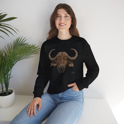 Cape Buffalo Unisex Heavy Sweatshirt - HD Printing
