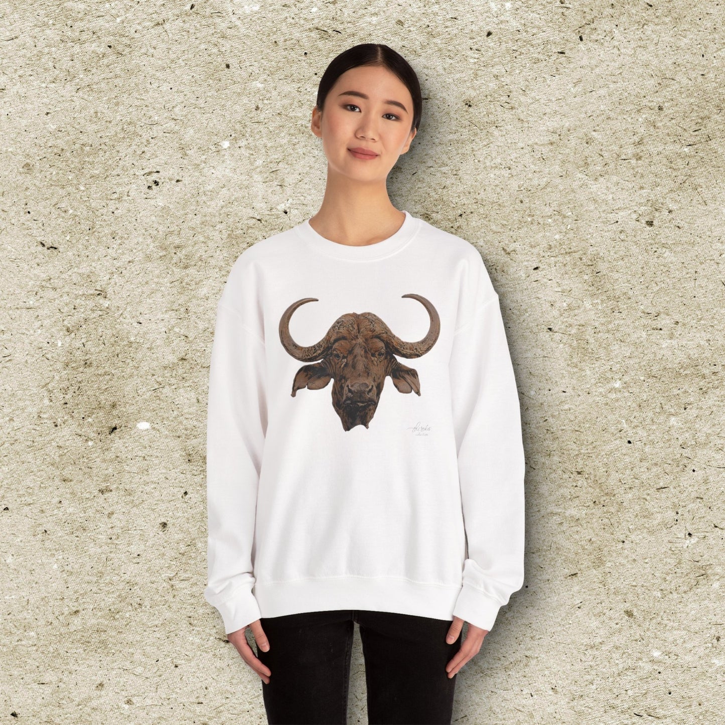 Cape Buffalo Unisex Heavy Sweatshirt - HD Printing