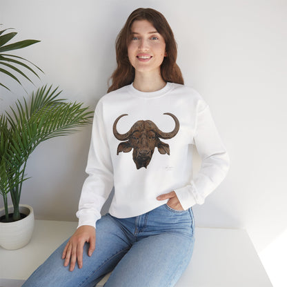 Cape Buffalo Unisex Heavy Sweatshirt - HD Printing