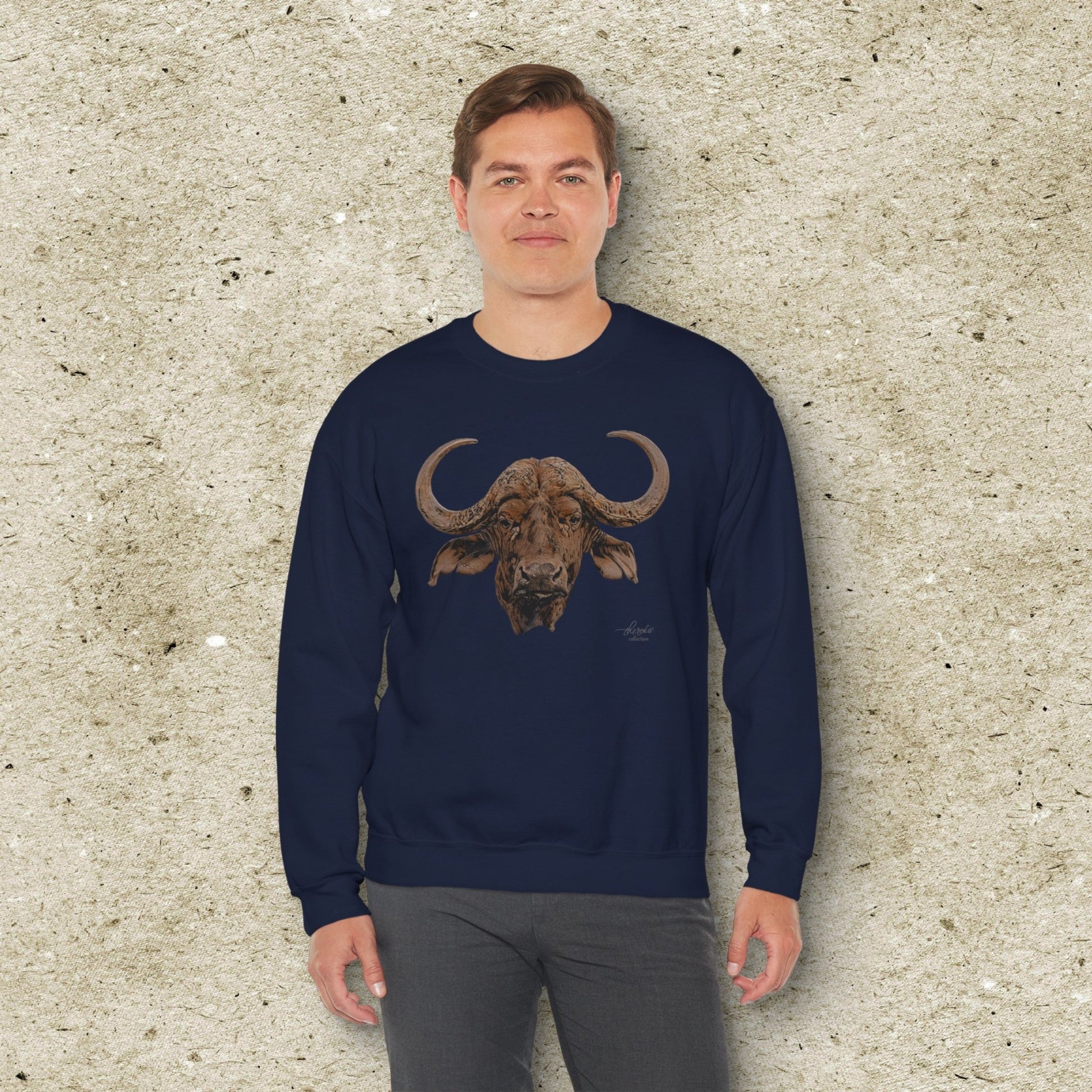 Cape Buffalo Unisex Heavy Sweatshirt - HD Printing