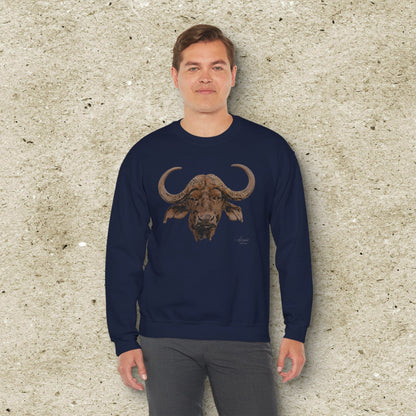 Cape Buffalo Unisex Heavy Sweatshirt - HD Printing