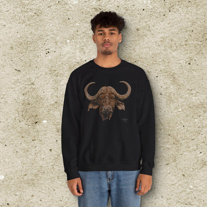 Cape Buffalo Unisex Heavy Sweatshirt - HD Printing