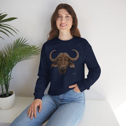 Cape Buffalo Unisex Heavy Sweatshirt - HD Printing