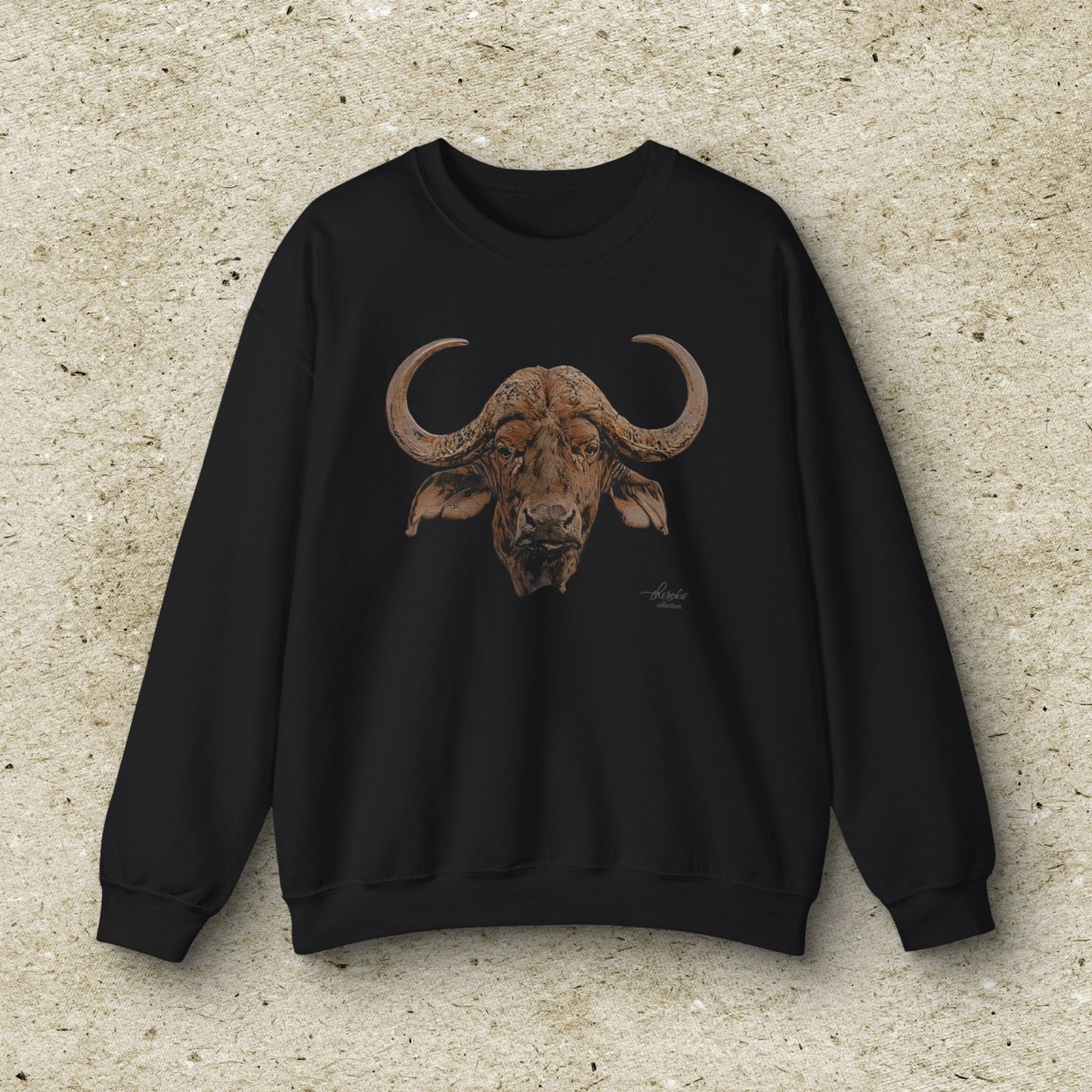 Cape Buffalo Unisex Heavy Sweatshirt - HD Printing