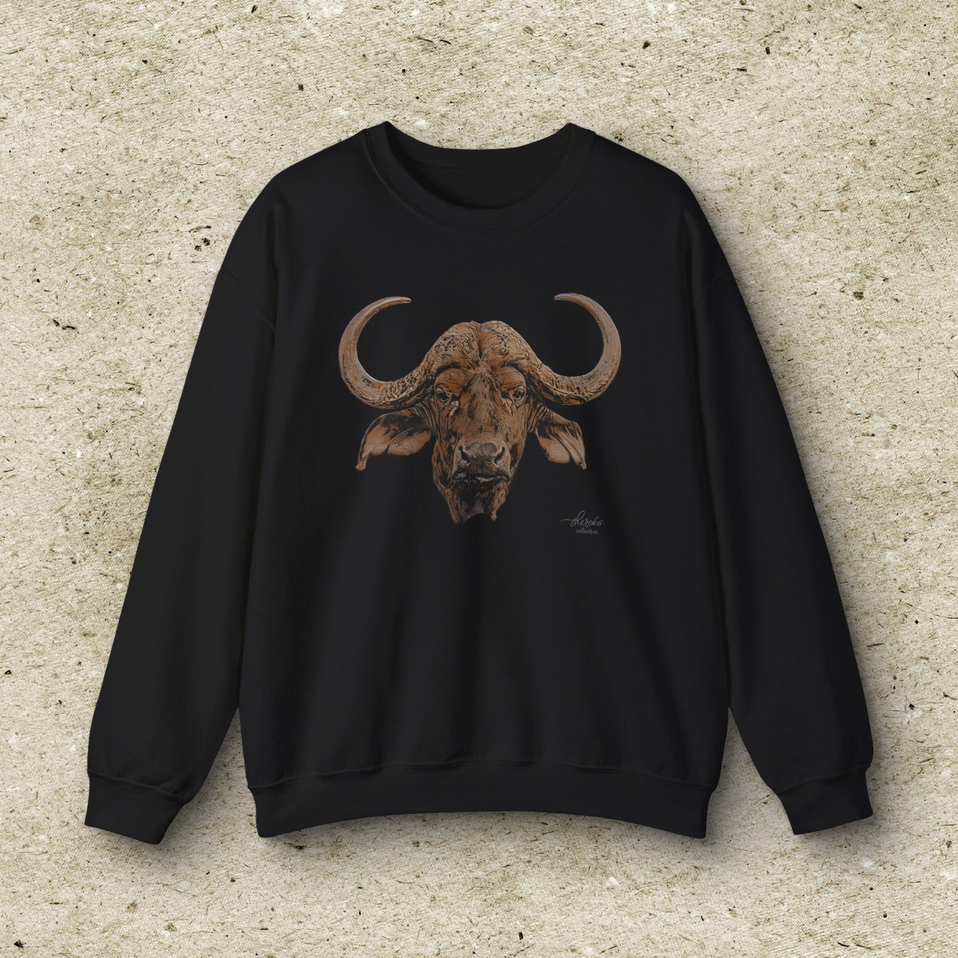 Cape Buffalo Unisex Heavy Sweatshirt - HD Printing