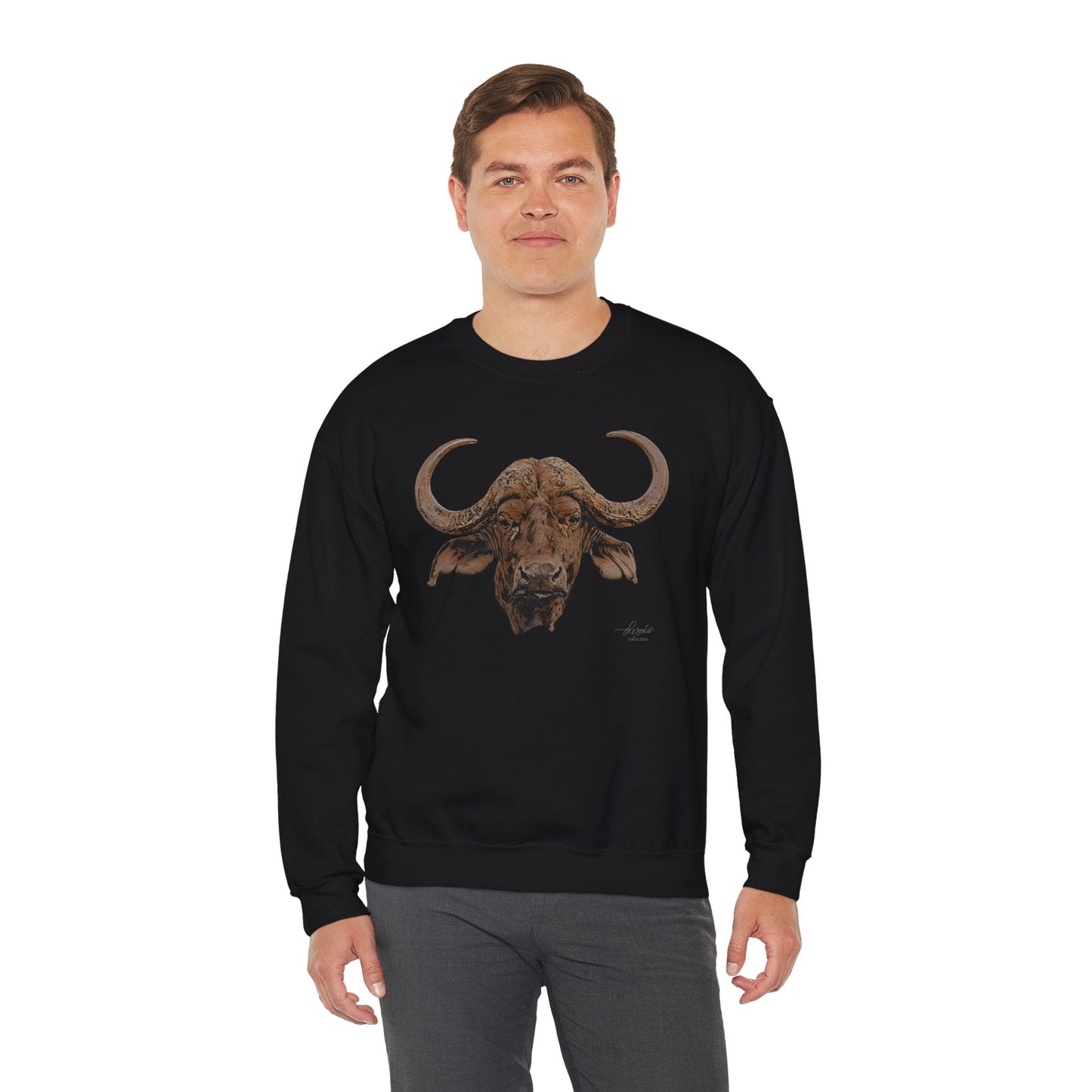 Cape Buffalo Unisex Heavy Sweatshirt - HD Printing
