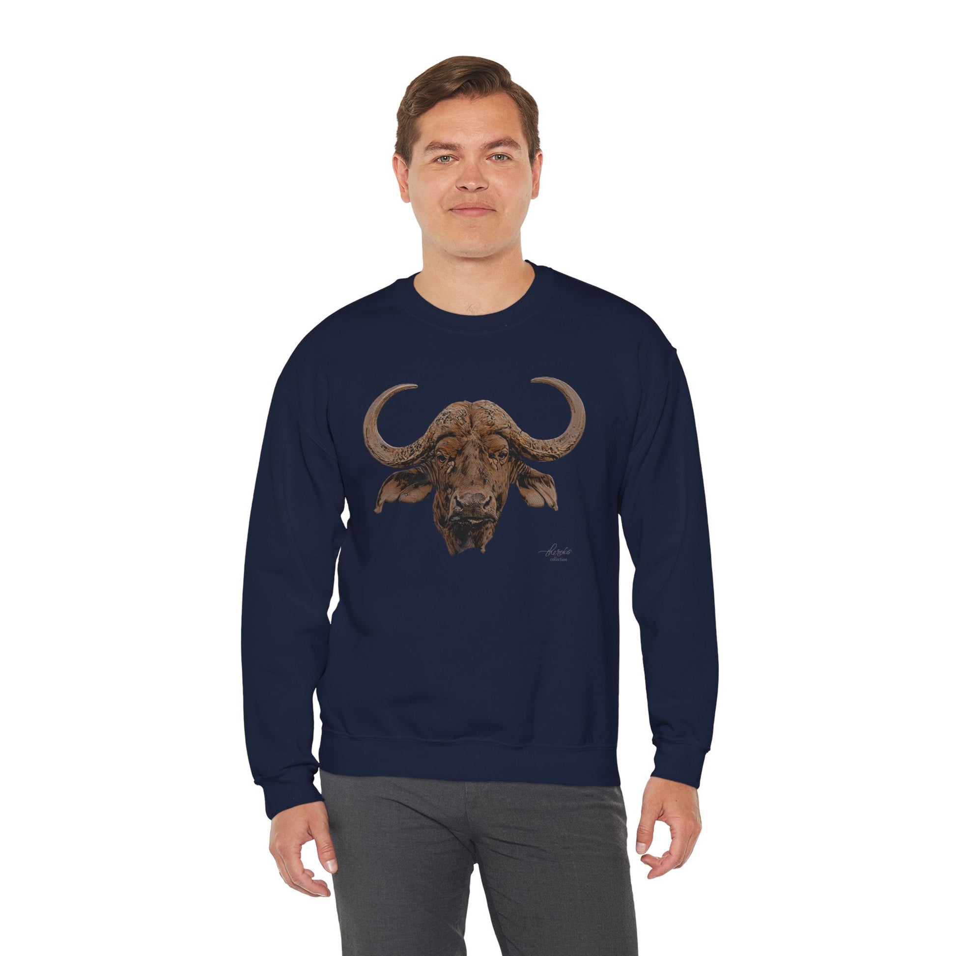 Cape Buffalo Unisex Heavy Sweatshirt - HD Printing