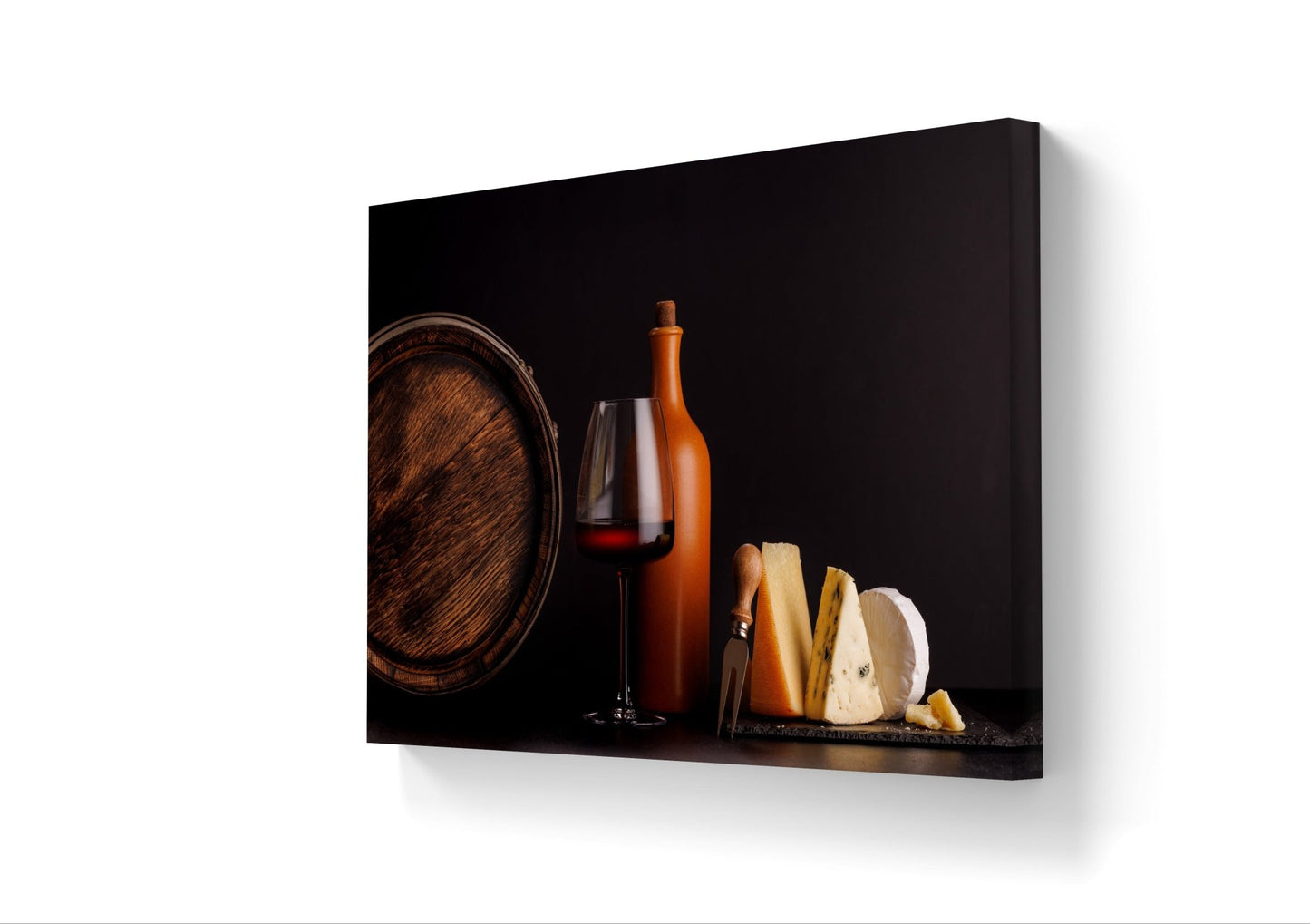 Cheese & Wine Canvas Print - HD Printing