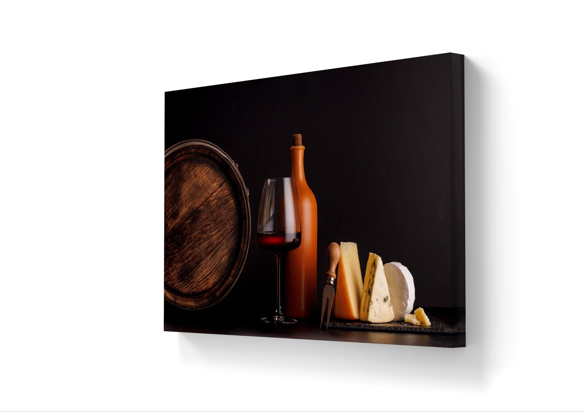 Cheese & Wine Canvas Print - HD Printing