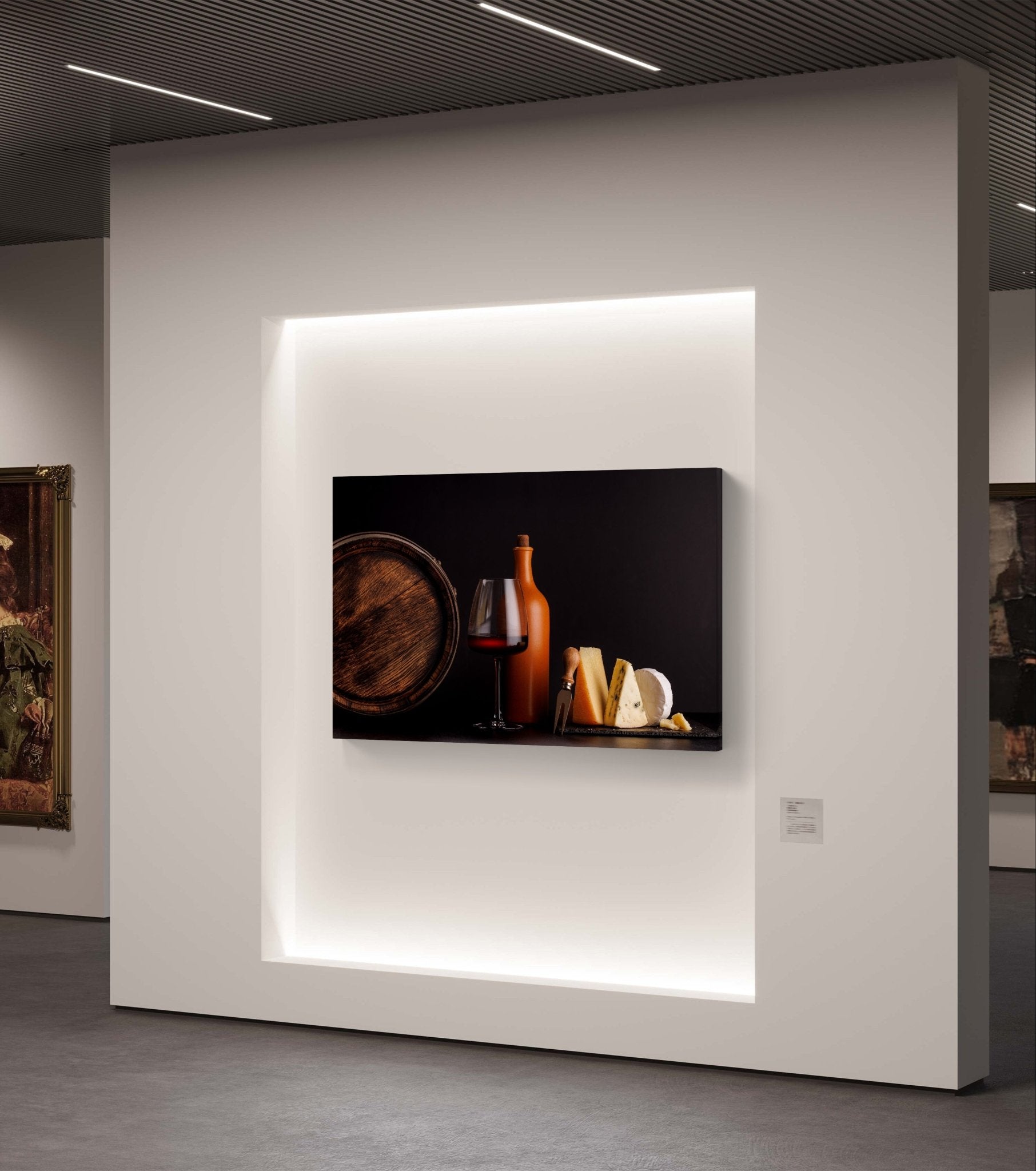 Cheese & Wine Canvas Print - HD Printing