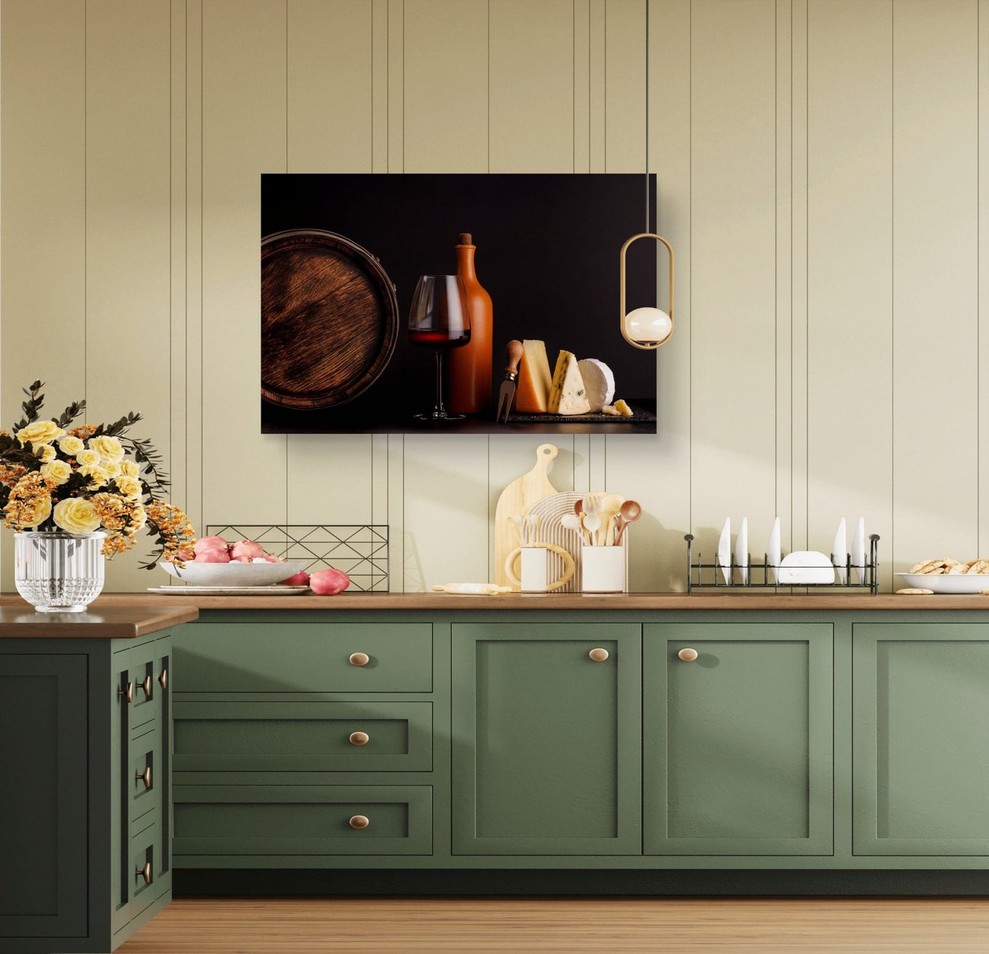 Cheese & Wine Canvas Print - HD Printing