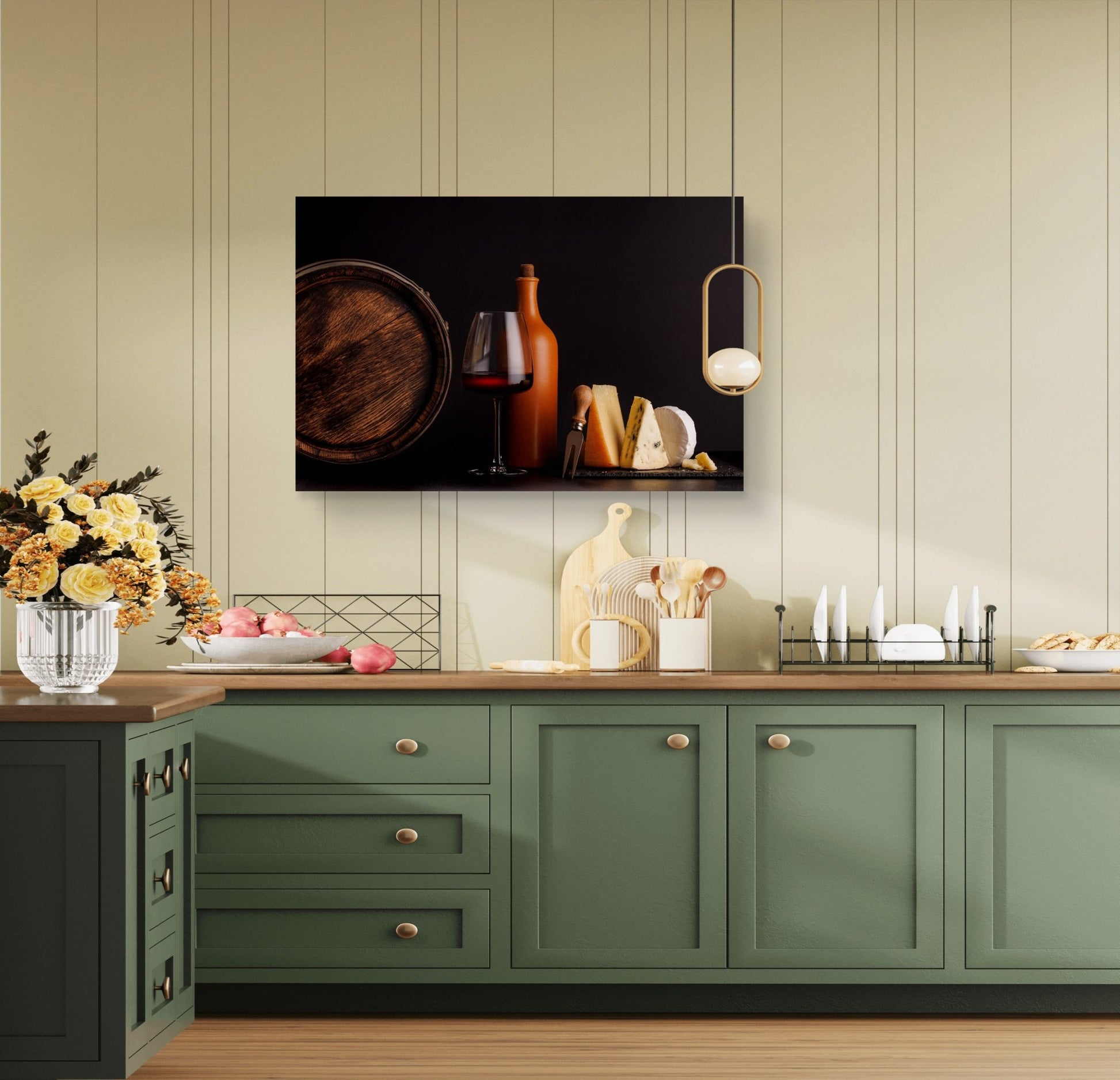 Cheese & Wine Canvas Print - HD Printing