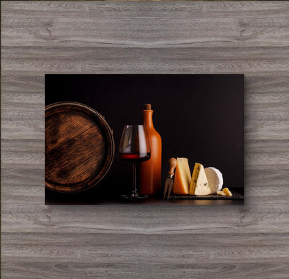 Cheese & Wine Silk Poster - HD Printing