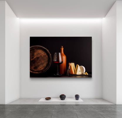 Cheese & Wine Silk Poster - HD Printing