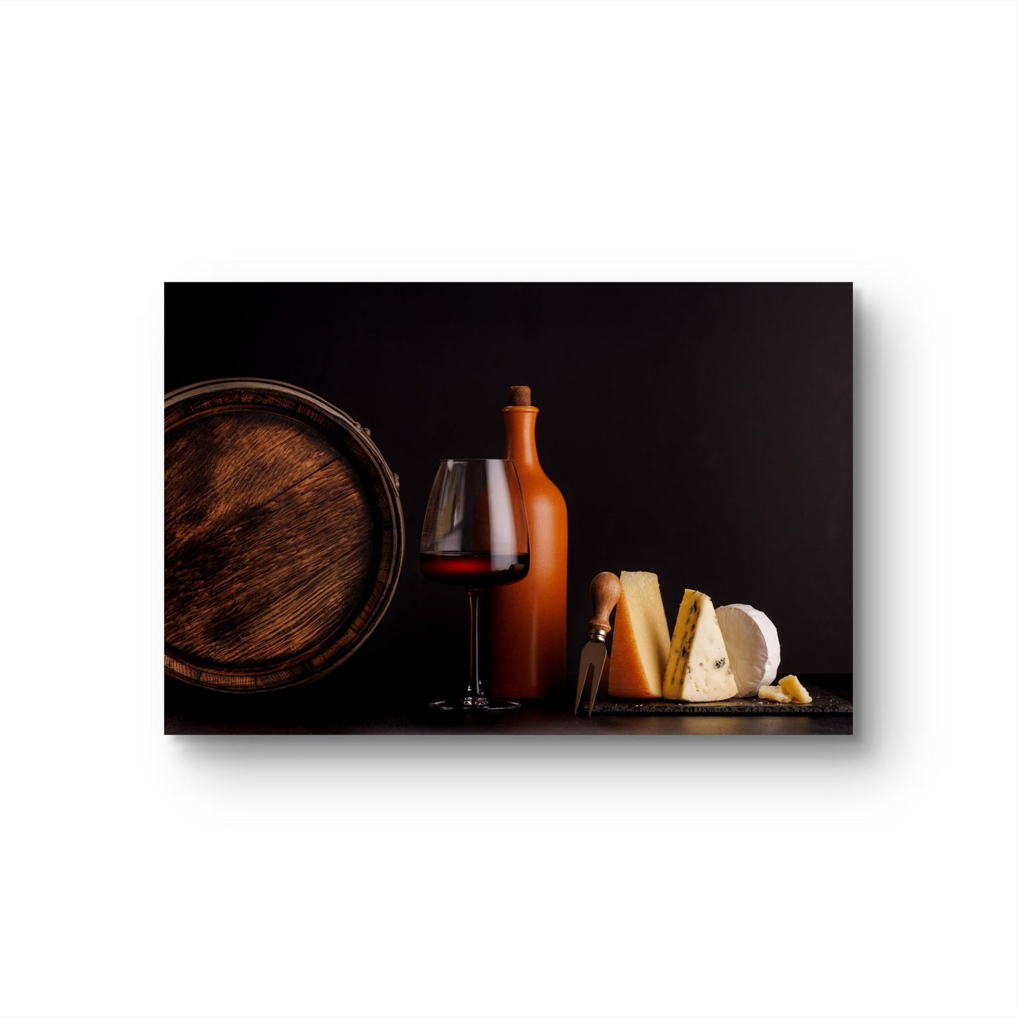Cheese & Wine Silk Poster - HD Printing